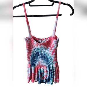 Macaron Tie Dye Fit & Flare Tank/sz Sm/NWOT